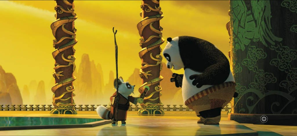 life is beautiful because of master Kung fu panda Po and Master shifu